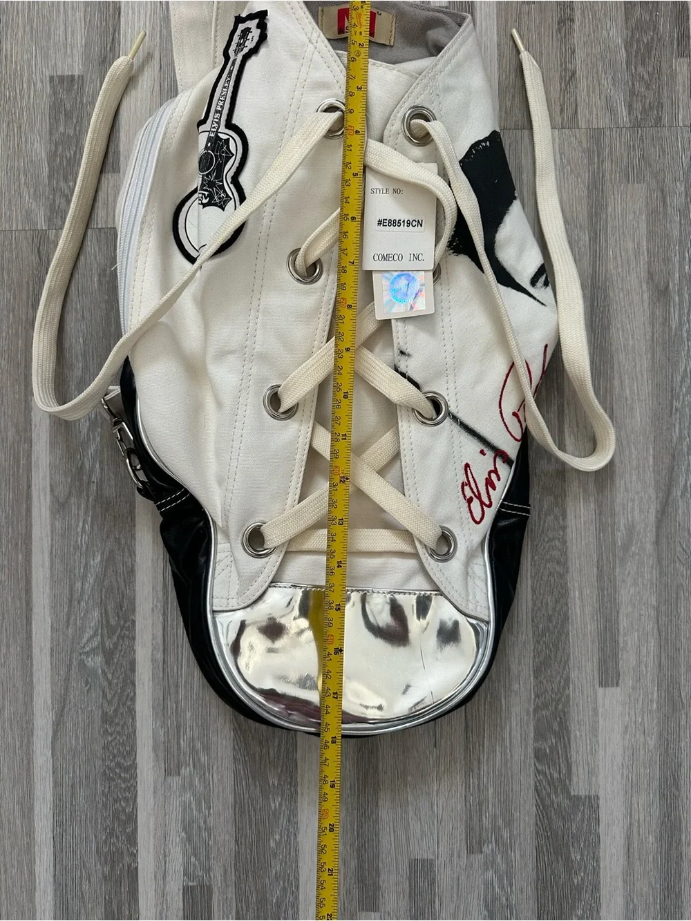 Elvis Presley Collectible Handbag Ashley M Sneaker Shape NWT, white